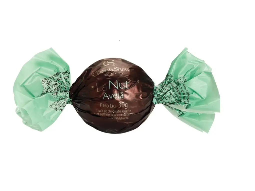 CACAU SHOW TRUFAS LANUT CREME DE AVELÃ (PACK of 4 x TRUFAS 30g)