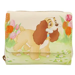 Loungefly Disney Lady and the Tramp Pastel Tulip Trifold Wallet
