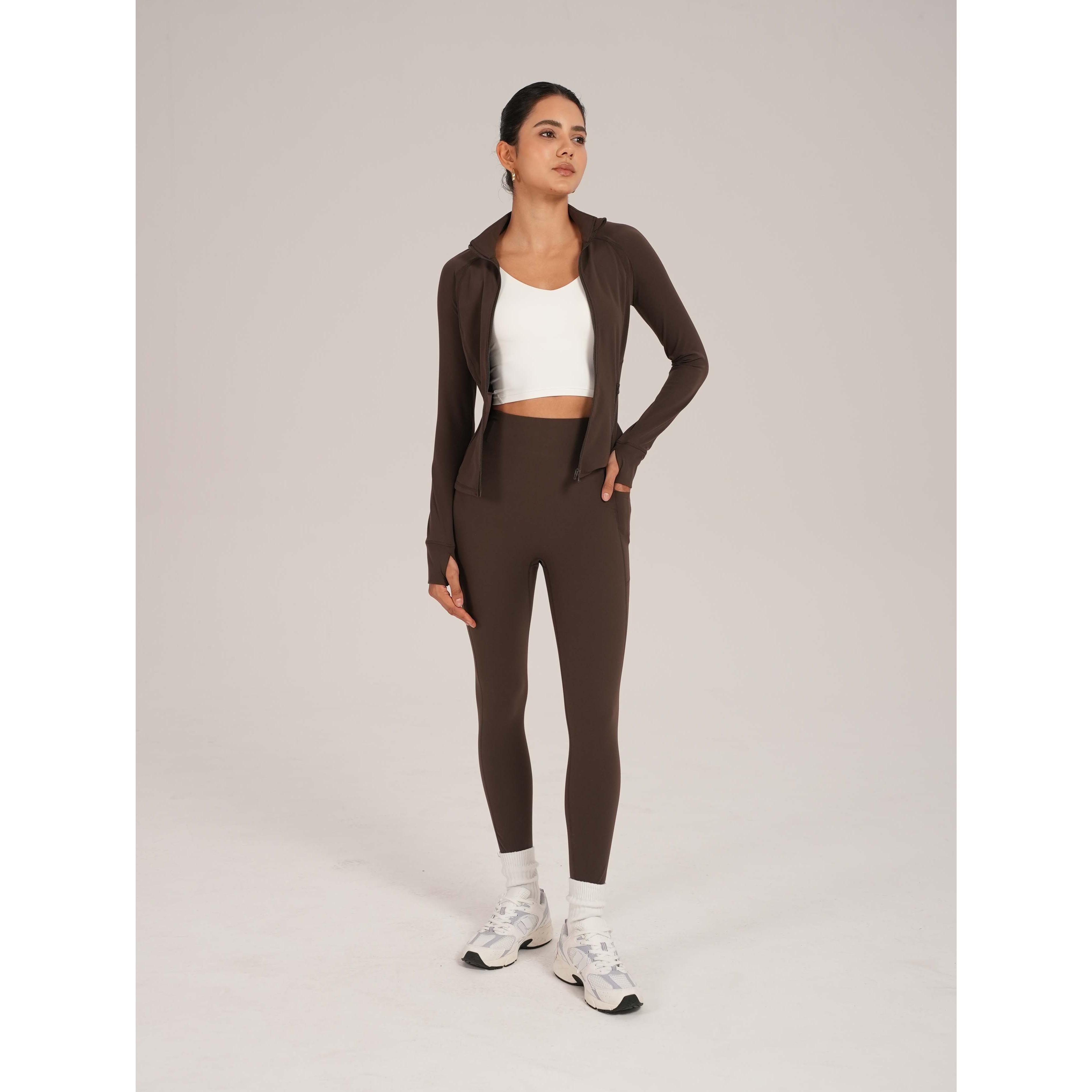 GLOWMODE 24'' BBL CoreHold Tight Fit Boning Tummy Control FeatherFit-Sculpt Leggings with Side Pockets TikTokShopBlackFriday