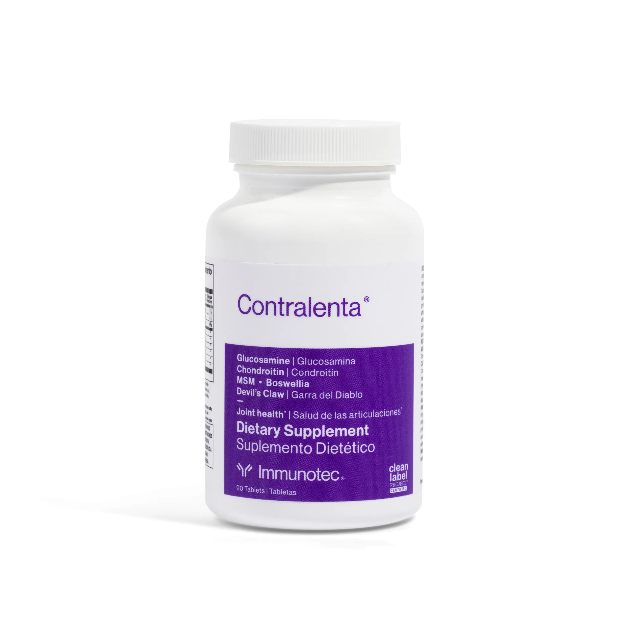 Immunotec Contralenta Edible Dietary Tablets - Clinically Proven Supplement with Glucosamine, Chondroitin, Botanical Extracts for Anti-Inflammatory Support, Flexible Joint & Bone Health, Healthcare