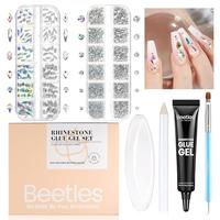 Nail Art Rhinestones & Nail Glue Set