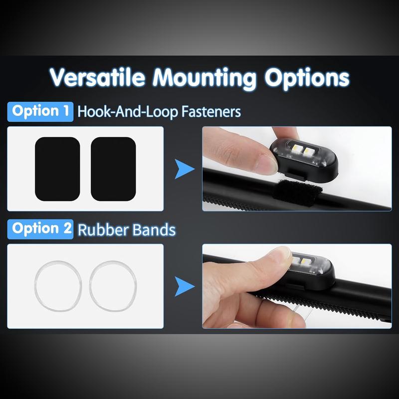 RGB Led Aircraft Strobe Light Remote Wireless Motorcycle Flash Light Warning Lights for   Bike Car Multifunctional free