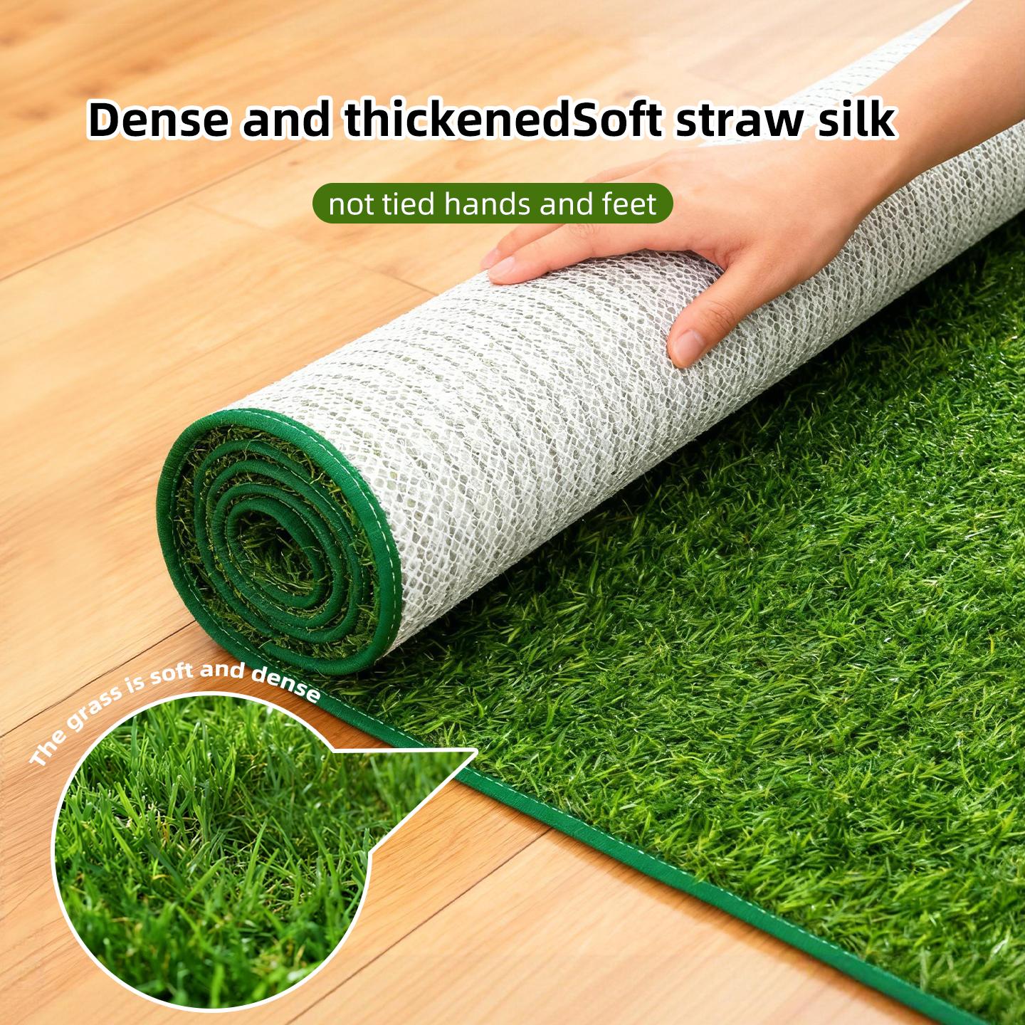 Washable Reusable Dog Training Mat - Odor-Resistant Realistic Lawn Design, Indoor Puppy Potty Solution, Convenient Cleaning Hygiene Pet Care, Absorbent Material Dog House Decoration