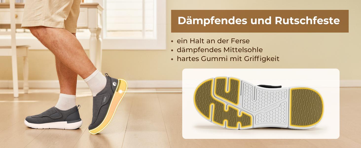 FitVille Men's EasyTop Wings Diabetic sporty Shoes V2 Boy Footwear Comfort Flat Soft Mix Color Sneaker Runner summer shoes High Rebound Midsole Honeycomb Rubber Outsole Stable Heel Ring mens shoes Outdoorfun SpringStatements