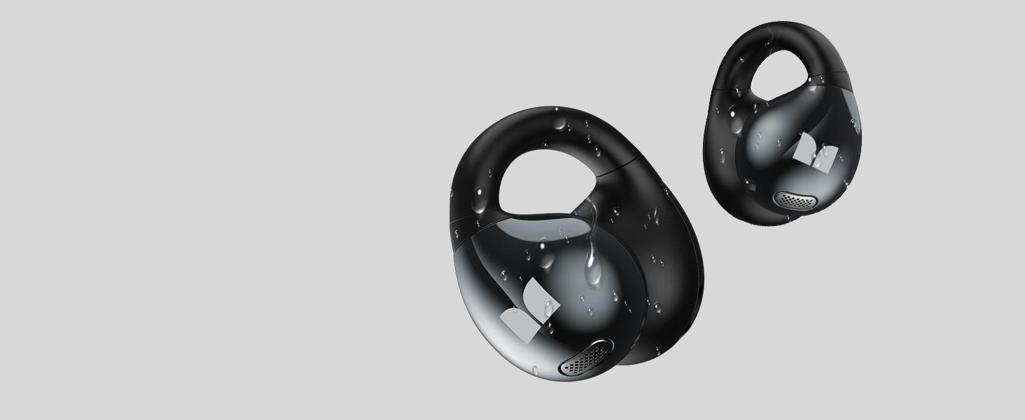 Monster Open Ear AC600 Headphones, Bluetooth 5.4 Wireless Earbuds with HiFi Stereo, Clip-On Earbuds with ENC Clear Call, 21H Playtime, Touch Control, IPX6 Waterproof Wireless Headphones for Sport