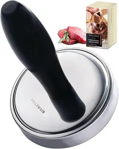 Bellemain Meat Pounder Flattener, Easy-Grip Meat Tenderizer, Stainless Steel Meat Mallet for Cooking, Meat Hammer, Chicken Tenderizer, Meat Smasher Utensil, Kitchen Mallet, Meat Masher Tool