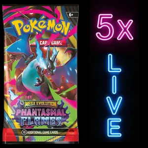 (5x) Pokemon - Phantasmal Flames - Booster Pack