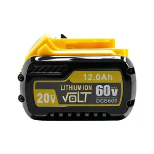 12000mAh/12Ah 20V/60V MAX Replacement for DeWalt DCB606 DCB609 DCB612 Batteries Compatible with DeWalt 20V/60V Variable Voltage Battery, Chargers and Power Tools 2Pack [Battery Specification] Rechargeable
