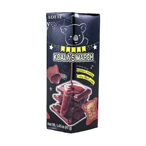 LOTTE Koala's March Cookies Chocolate Cream 41g - Japanese Snack, Crunchy Biscuit, Sweet Treat