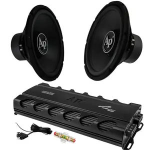 Audiopipe 15" 700W D4 Subwoofer + 1500W Class D Mono Amp Car Audio Combo