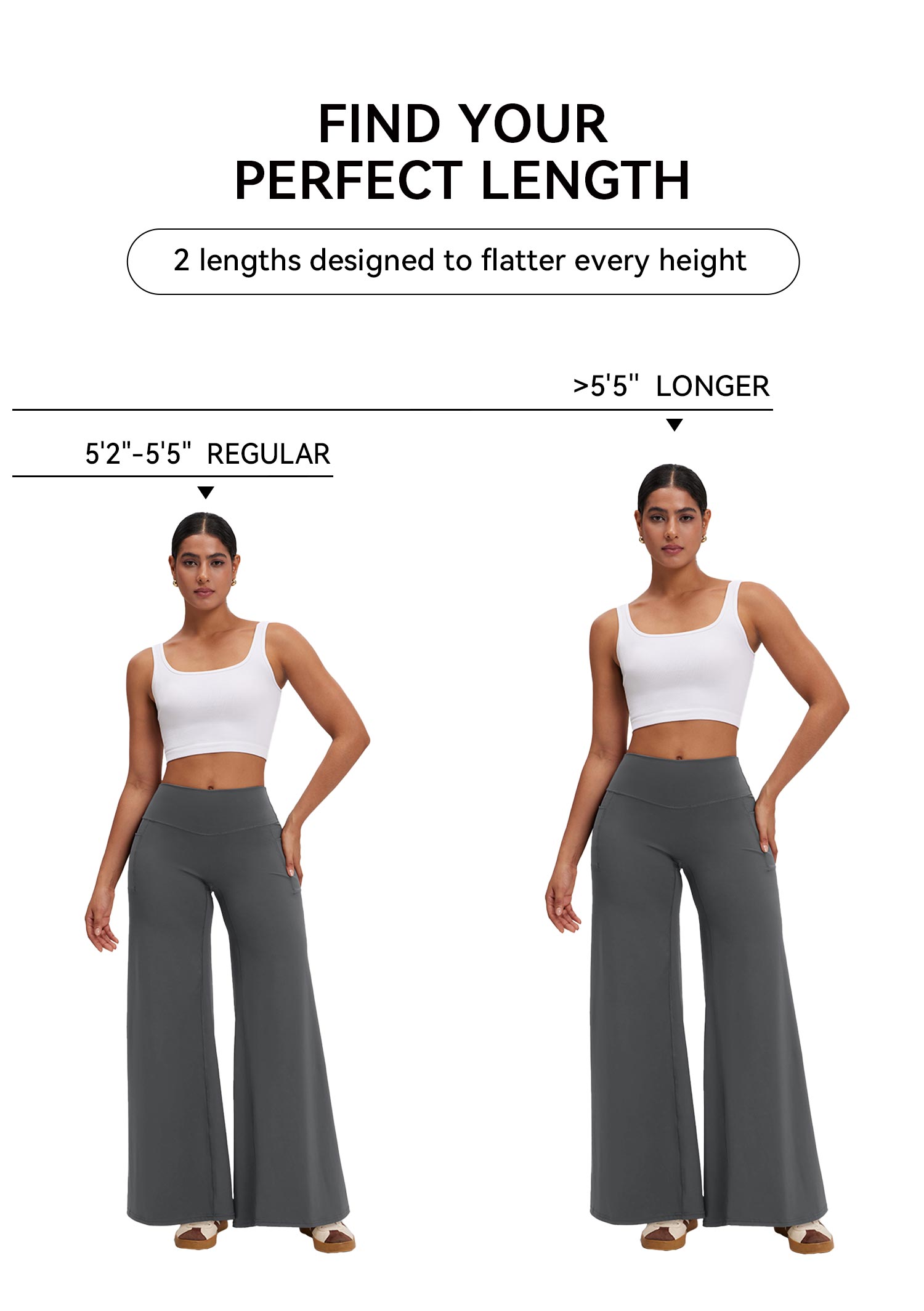 OQQ Women’s High-Waist Wide Leg Casual Yoga Pants – Stretchy & Workout Casual Trousers With Pockets Trousers SpringStatements OQQ Women’s High-Waist Wide Leg Casual Yoga Pants – Stretchy & Workout Casual Trousers With Pockets Trousers SpringStatements