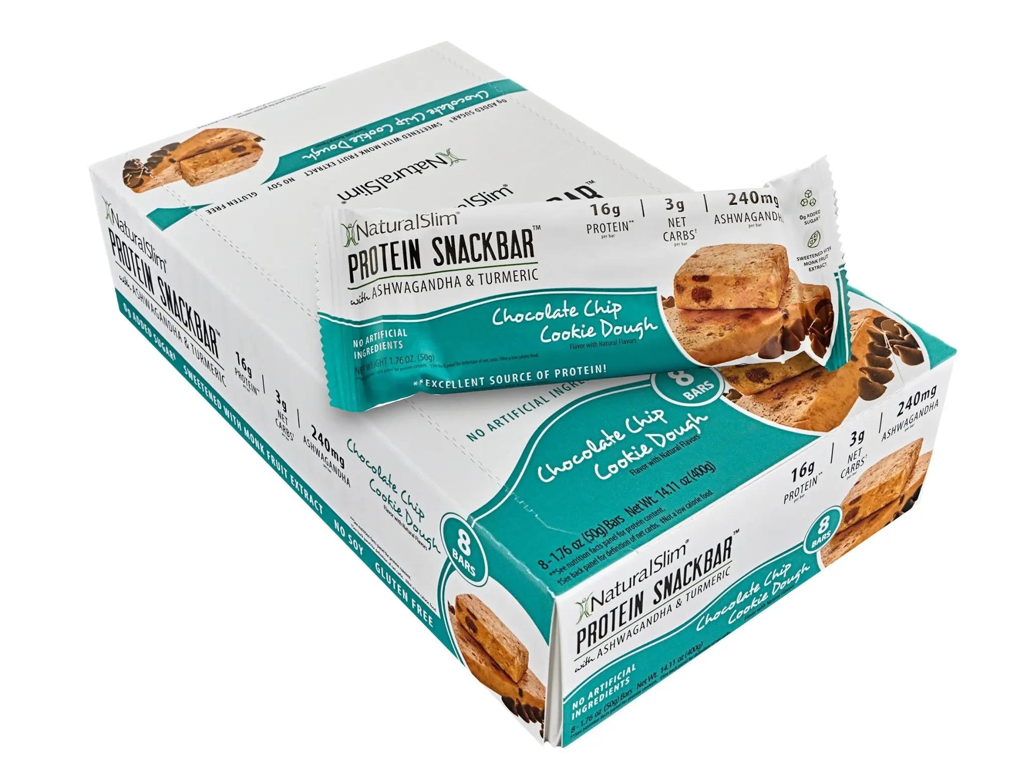 NaturalSlim Protein Snackbar Chocolate Chip Cookie Dough