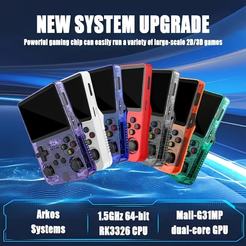 2026 New Model R36S Handheld Game Console, 128GB Large Storage Capacity, Responsive Controls, Three Color Options, Durable ABS Material, Portable Gaming Device, Play Anytime Anywhere,An Ideal Choice for Gamers,Perfect Halloween Gift,Perfect Christmas Gift