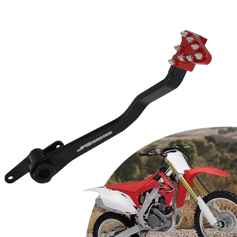 Dirt Bike Rear Foot Brake Pedal Replacement Pit Bike CNC Aluminum Foot Brake Lever for Dirt Bike 50cc 110cc 125cc CRF DRZ KLX CR YZ TTR SSR Tao Tao Motor Parts Accessories Motorcycle Parts