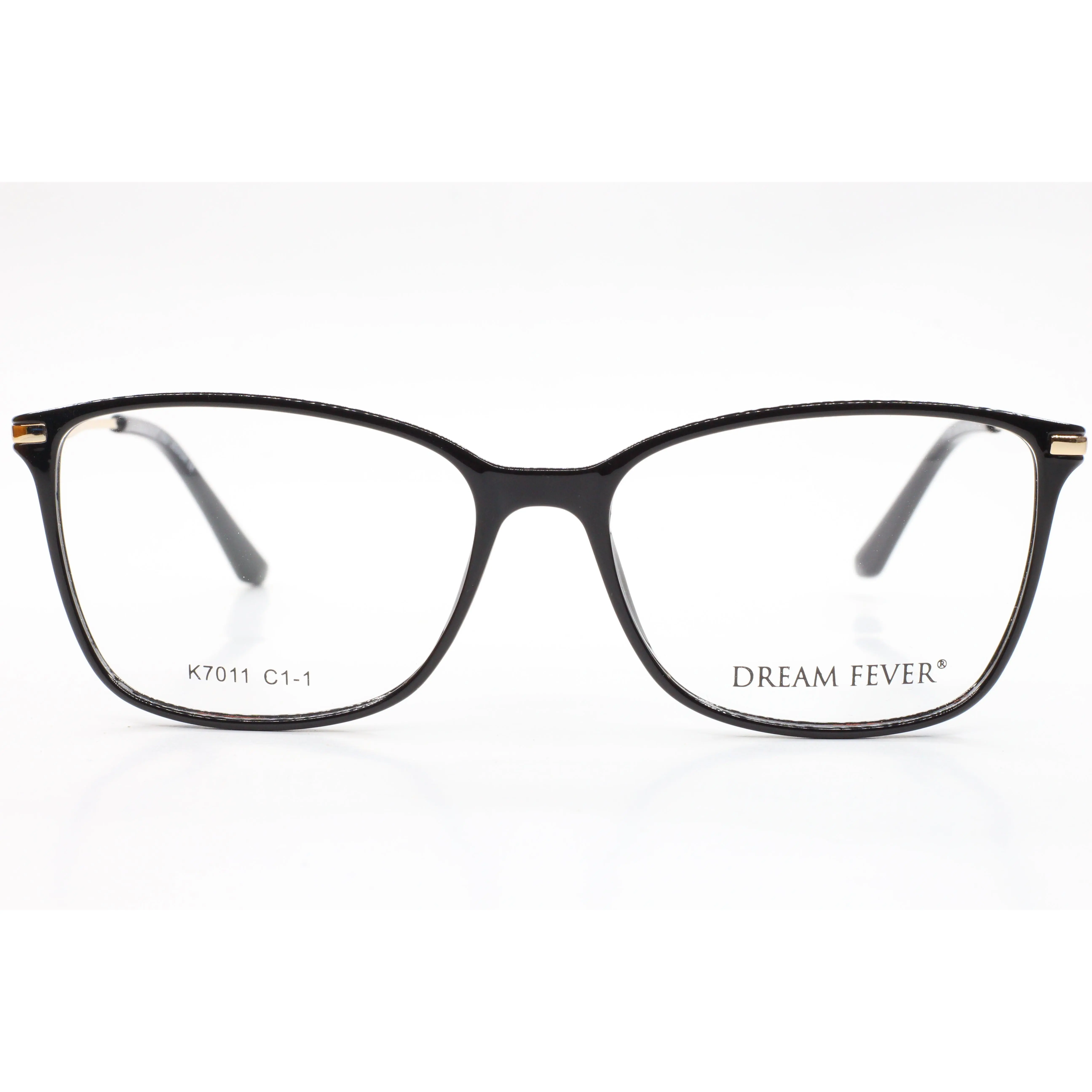 Dream Fever K7011 Black Gold Acetate Designer Italy Eyeglasses -Wo