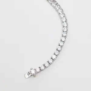 .925 SILVER TENNIS BRACELET 4 PRONG SETTING
