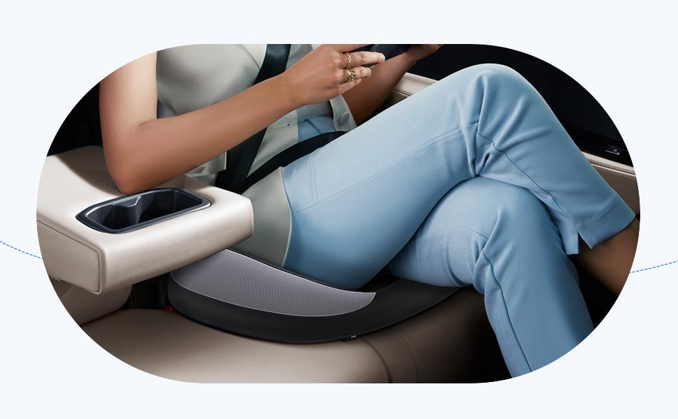 Benazcap Comfortable Office Chair Cushion, Memory Foam Coccyx Pain Relief Pad, Back Support Pillow, Non-Slip Design Ergonomic,Christmas gifts