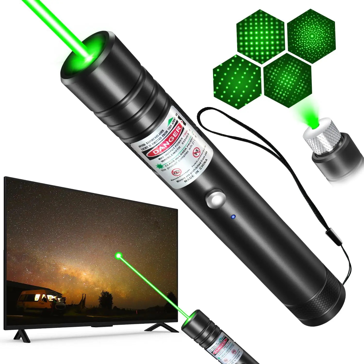 [Already have 10K favorites]Rechargeable Green Laser Pointer/ Line Light Flashlight Long Distance Range for TV/LED/LCD Screens  Flashlights Presentation, Laser Pointer Toy，Office / Outdoors / Cat/Astronomic / Construction Pet Supplies Cat Toy Petlovers