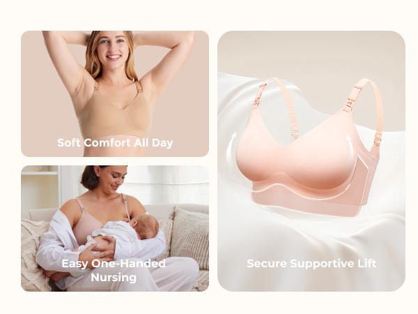 Momcozy Nursing Bras for Breastfeeding(recommend one size up), puming bra YN21 Seamless Ultra Comfort Maternity Bra, Natural Shape, Pregnancy Sleep Bralette tiktok shop maternity undies Momcozy Nursing Bras for Breastfeeding(recommend one size up), puming bra YN21 Seamless Ultra Comfort Maternity Bra, Natural Shape, Pregnancy Sleep Bralette tiktok shop maternity undies