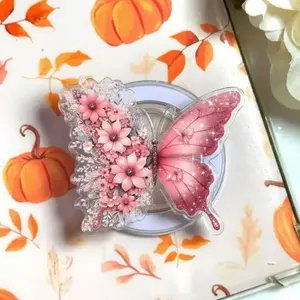 Colorful Butterfly Phone Grip – Vibrant Butterfly Design, Kawaii MagSafe Grip for Nature & Art Lovers