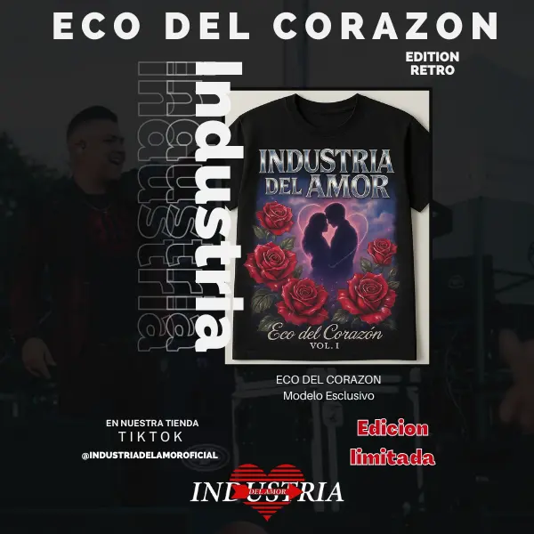 Industria Del Amor Eco del Corazón Vol 1 Edición Limitada Camiseta Nostálgica y Romántica para Fans de la Cultura del Amor Regalo Perfecto Menswear Top