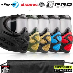 Dye I3 PRO Anti Fog Thermal Paintball Mask Airsoft Goggles w/ Optional Maddog Microfiber Storage Bag