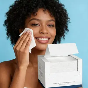 Feel Cosy Disposable Face Towel XL Size Ultra Soft Eco-Friendly Gentle 1Packs 50 Count Clean Skin Towels for Makeup Removal Daily Skincare Facial Wipes Cleansing Cleanser Cosmetic