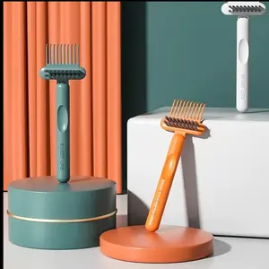 BSAPY DR Comb & Hairbrush Cleaner Set (2 Count) — Dual-Tool Mini Rake/Bristle Brushes to Remove Hair, Dust & Product Build-Up from Combs & Brushes — Portable, Reusable, Professional or Home Use