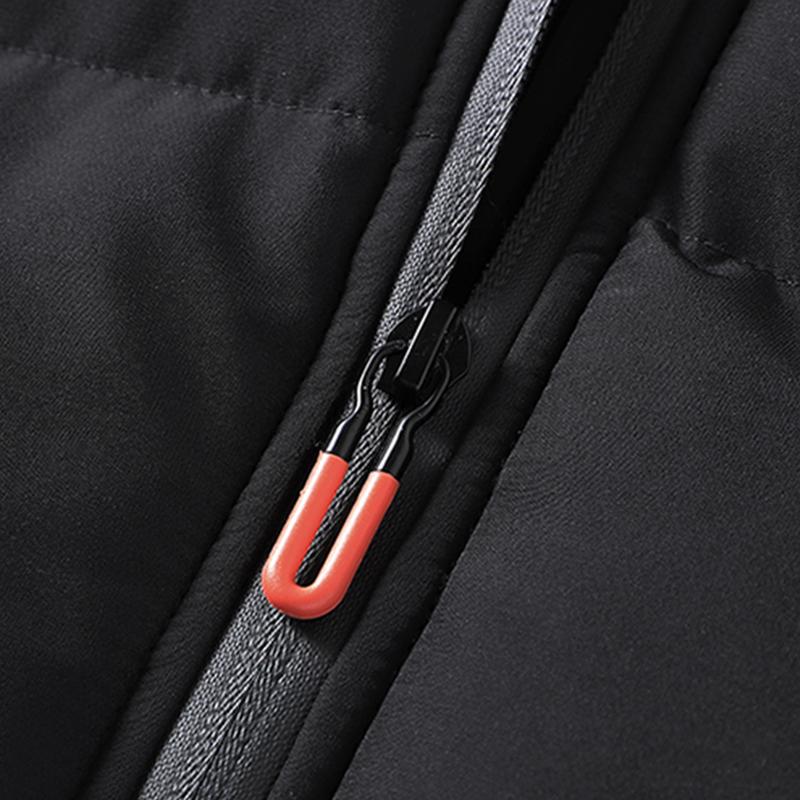 Stylish men's windproof warm jacket, full zipper small stand-up collar design.Lightweight polyester shell, warm and comfortable.Spring and autumn are suitable for all seasons, and leisure and formal can be used.Hand washable with zip pocket