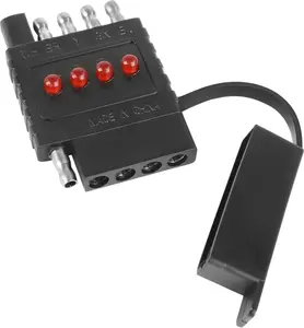 MaxxHaul 5-Way Trailer Wire Circuit Continuity Tester - 2 Pack, Black
