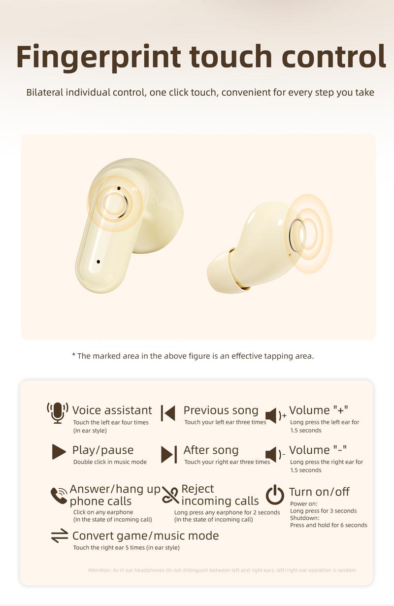4-in-1 wireless earphones with LED display, stereo sound system, long battery life, transparent shell, couple's game gift, electronic earphones Earbud Wireless In-Ear Bluetooth Earphones 4-in-1 wireless earphones with LED display, stereo sound system, long battery life, transparent shell, couple's game gift, electronic earphones Earbud Wireless In-Ear Bluetooth Earphones