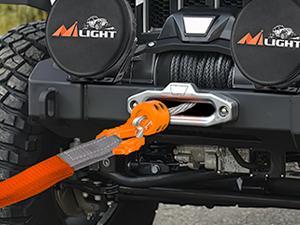 Nilight Forged Steel Winch Hook 3/8" Grade 70 Safety Latch Winch Cable Hook Stopper & Clevis Slip Hook Sets, Included Allen Wrench,Max 35,000 lbs