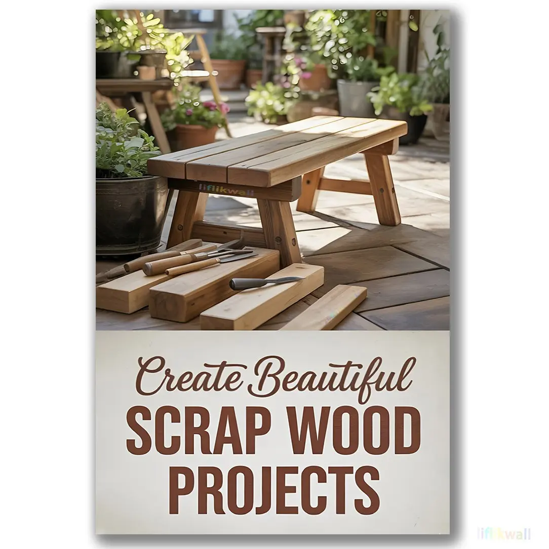 Create Beautiful Scrap Wood Projects, DIY Guide for Creative Craftsmen, Step-By-Step Instructions for Beginners & Experts