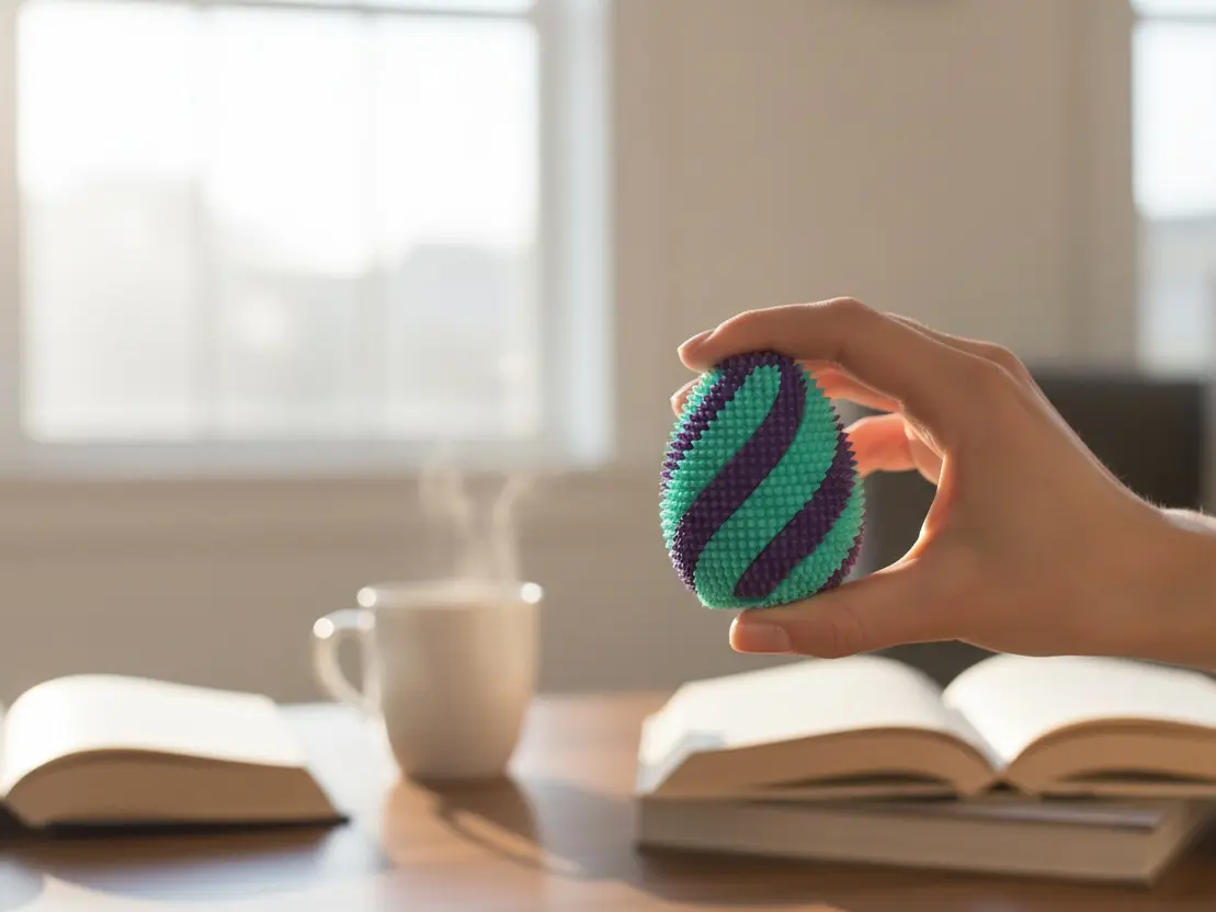 Eggy Stimmy  SOFT SPIKES - Sensory Pain Stim and Anxiety Release Roller with SOFT spikes for Focus Regulation and Stress Relief