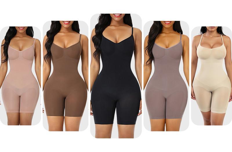 FeelinGirl Shapewear for Women Butt Lifter Bodysuit Tummy Control Seamless Shapewear  Womenswear Basic live stream