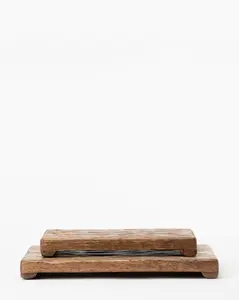 Mango Wood Rectangular Pedestal Mango Wood Rectangular Pedestal
