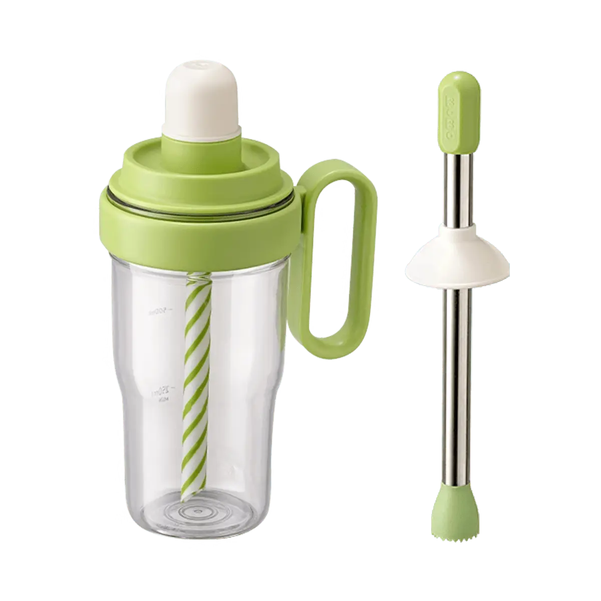 KAWASIMAYA 1000ml Cocktail Shaker Set with Straw, Ice Crusher, and Strainer - Professional Barware for Mixed Drinks