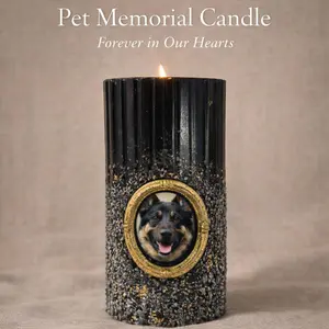 Pet Memorial Candle with Photo Frame