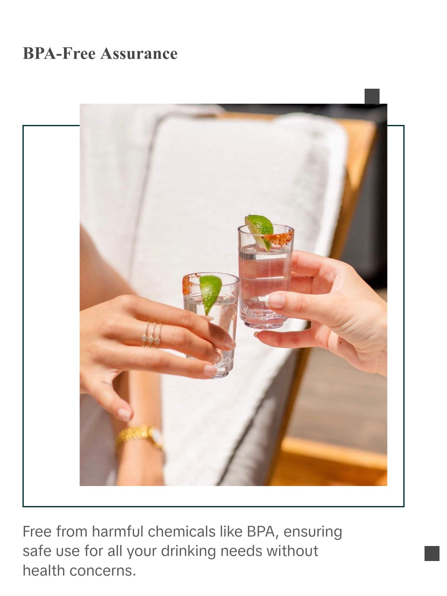 2oz Elite Shot "Glass" Unbreakable Tritan Plastic Drinkware