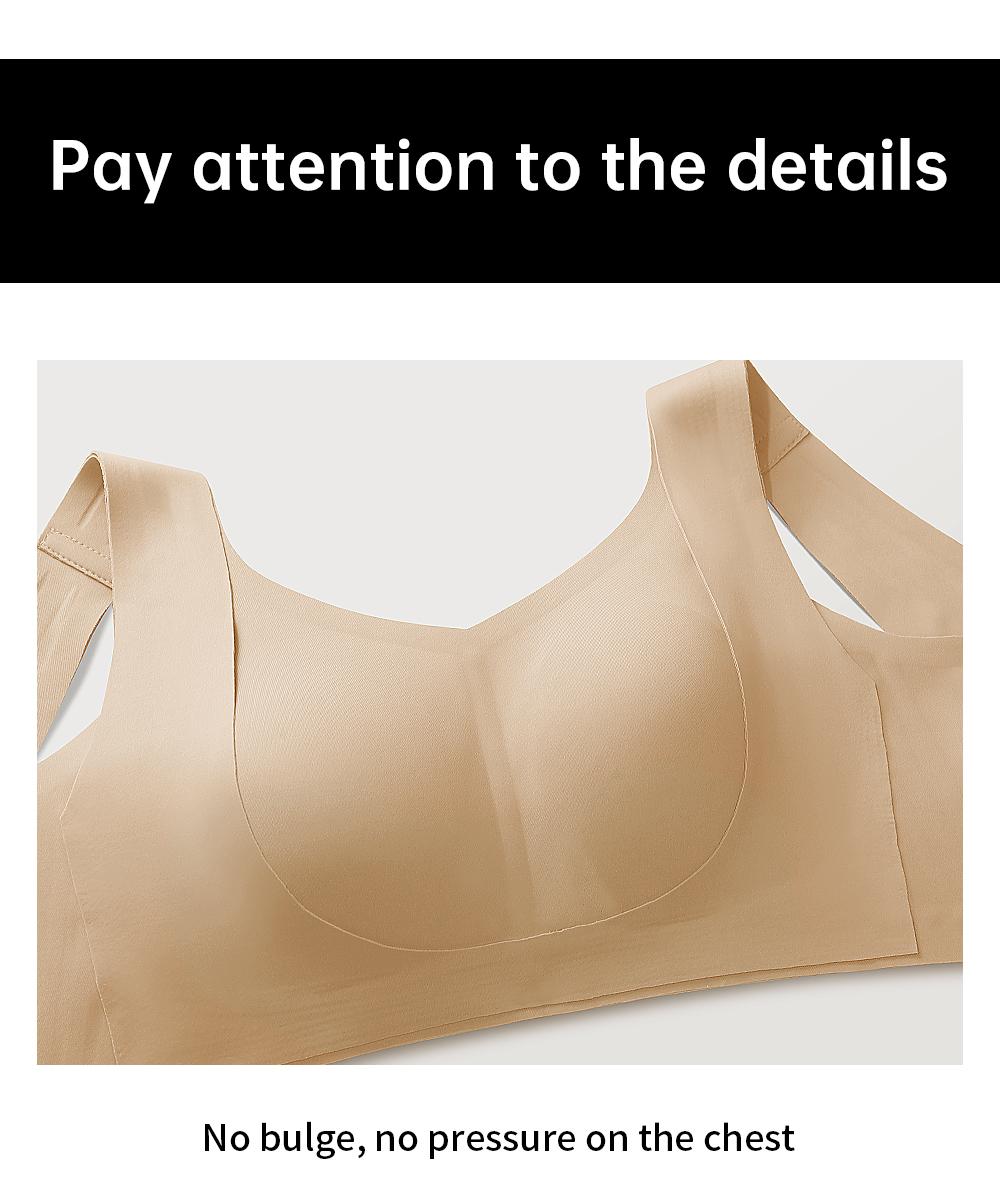 REALWILL Seamless Shaping Bras for Women Breathable Double-Layer Jelly Bra Design with Natural Lift Spring Everyday Tshirt Bra Springtok Valentine's Day