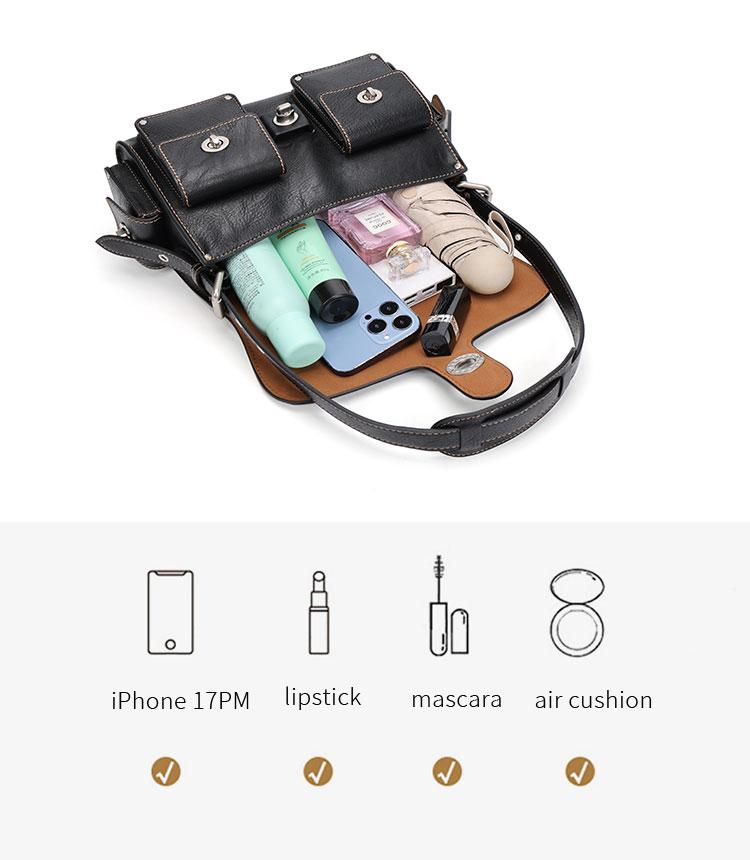 CEFIRO Turnlock SOFT TABBY Stylish Crossbody Bag for Everyday Use