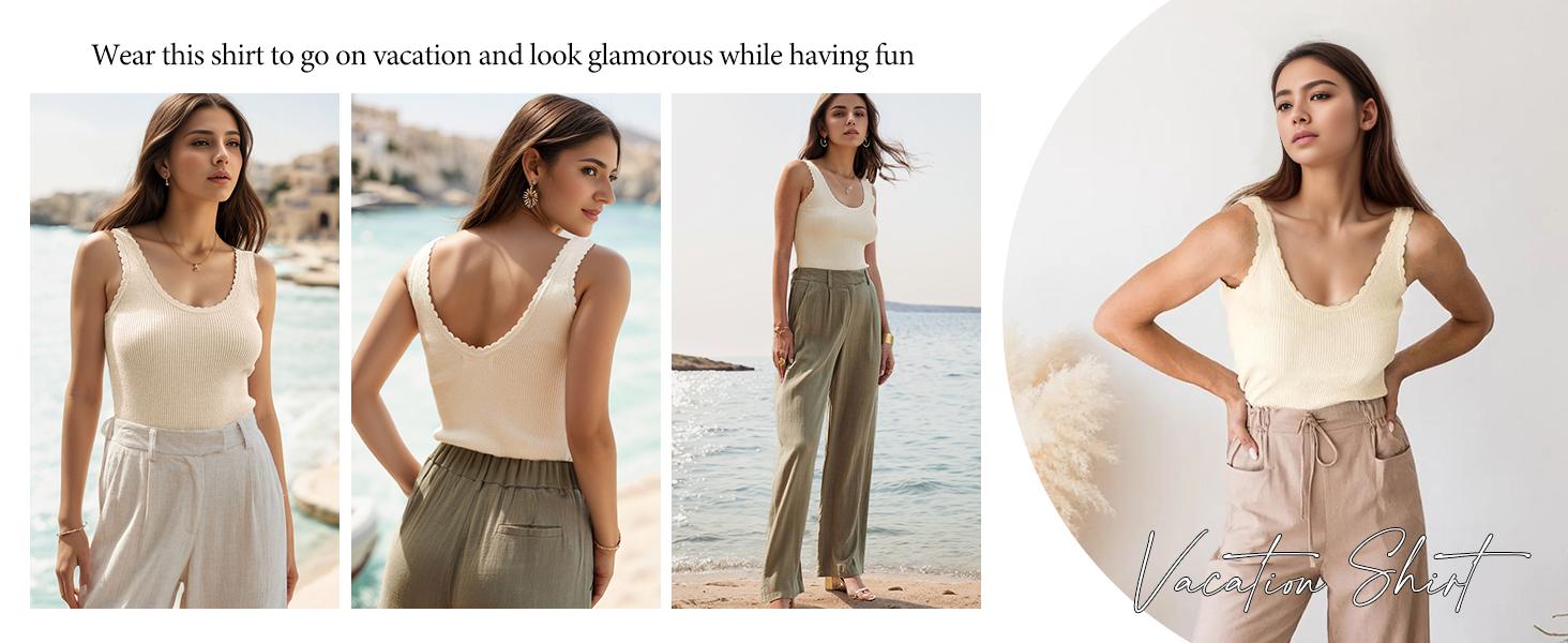 Tankaneo Womens V Neck Tank Tops 2026 Sleeveless Ribbed Knit Shirts Summer Casual Sexy Sweater Vest #Valentine #Giftsideas Basic Breathable Elastic Soft Womenswear Style