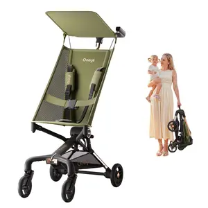 Oneye. Lightweight Stroller, Compact Travel Stroller For Airplane With One-Click Fold, Baby Strollers And Toddler Stroller With Large Canopy For Kids From 0 Months, Extendable UPF50+ Canopy