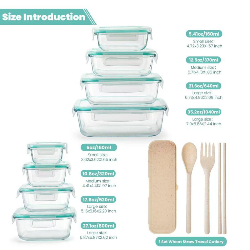AISOON 50/40/24 PCS Food Storage Containers with Lids, Airtight, Leakproof, BPA-Free, Stackable Meal Prep Containers – Microwave, Freezer, Dishwasher & Oven Safe Kitchen Organization Utensils