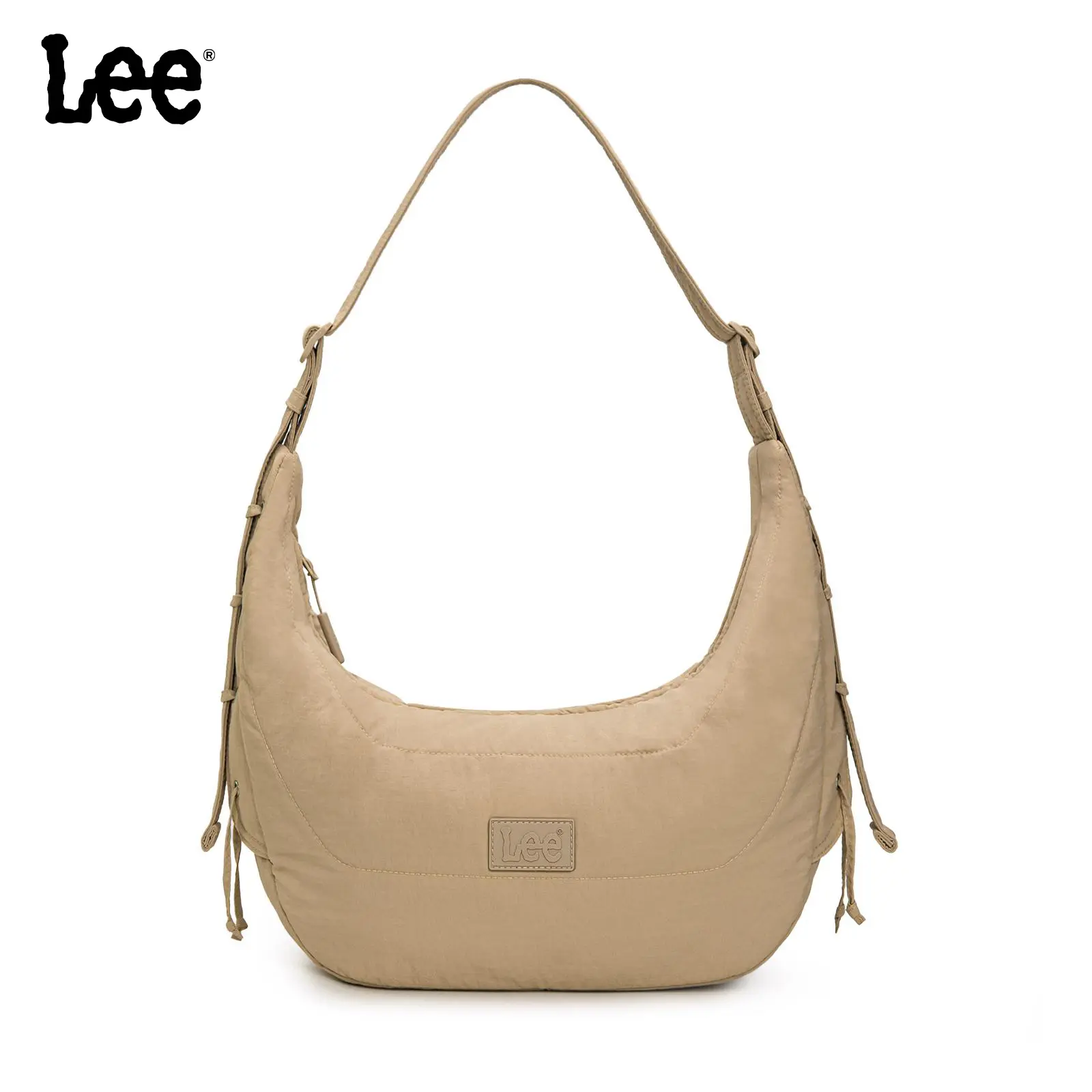 Lee Nylon Crescent Crossbody Bag for Women Shoulder Tote Handbag Casual Sling Bag Dumpling Purse Bag for Outdoor Travel