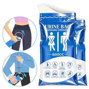 Disposable urine bags,12 PCS Pee Bags , 800ml emergency urine bag and vomit bag, containing absorbent beads. Suitable for men, women, and children of all ages, applicable to outdoor camping, traffic jams, medical care, and other situations.
