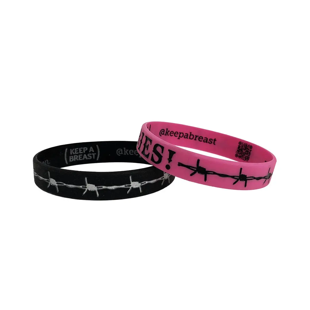 i love boobies! Bracelet Pack - Barbed Cowgirl (Pink)
