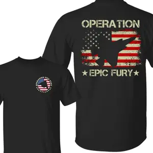 Operation Eric Fury T-Shirt, F-35 Tshirt, US Air Force Colection Shirts, American Flag Gift, Vintage Military USA Graphic Tee Casual Daily Wear Tee For Men & Women, Apparel Made In The USA