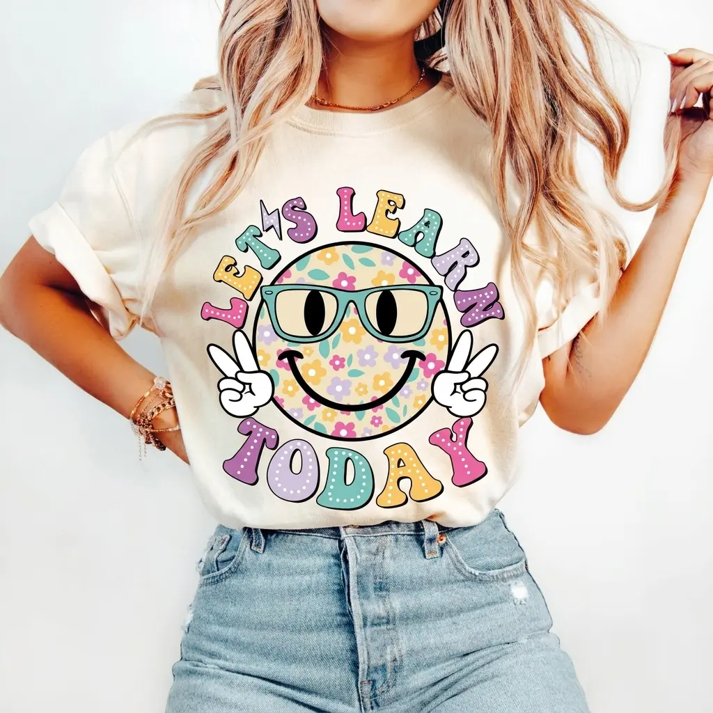 Let's Learn Today Teacher Shirt Teacher Tshirt, Gift for Teacher Appreciation Gift, First Day of School Teacher Shirt - AL