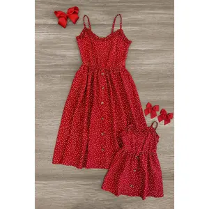 Mom & Me - Red Polka Dot Dress